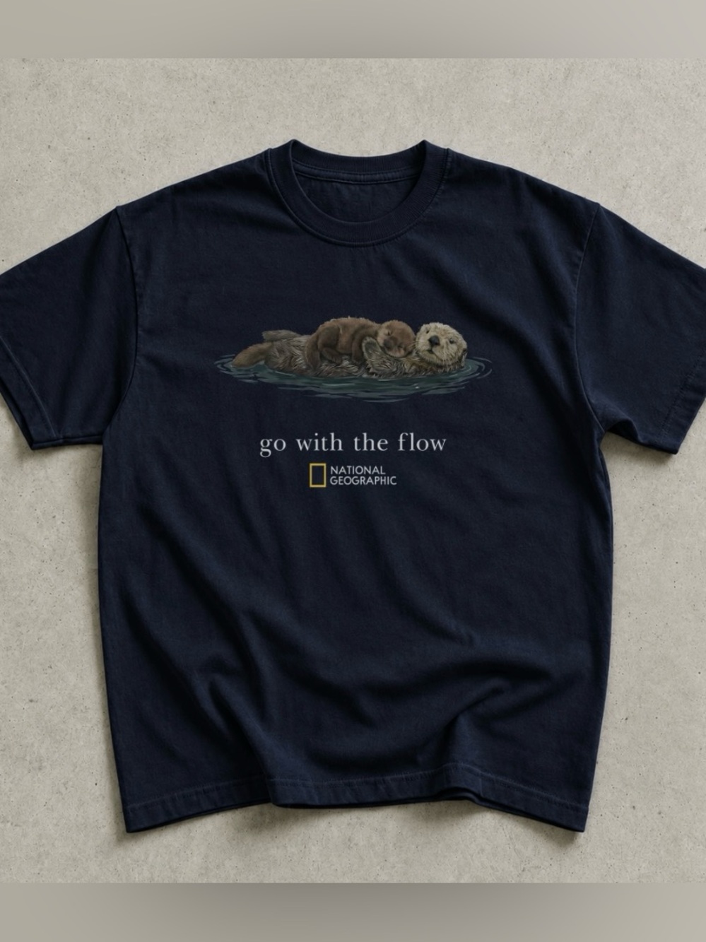 Otter Ocean National Geographic Animal Ocean Lover Graphic Tee